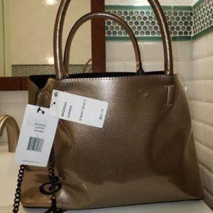 Steve Madden Porsha Car Paint Large Satchel Copper